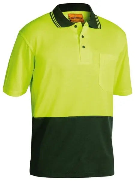 Bisley Workwear Hi-vis Short Sleeve Polo Shirt BK1234 Metro Workwear.